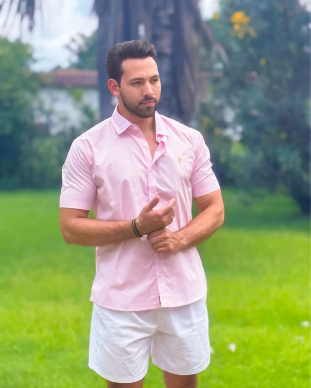 Camisa Premium Rosa MC