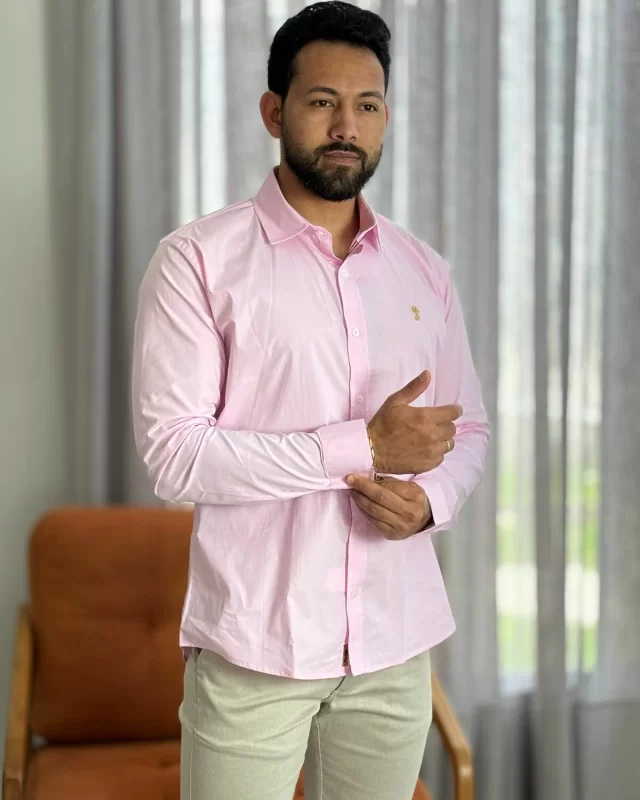 Camisa Premium Rosa ML
