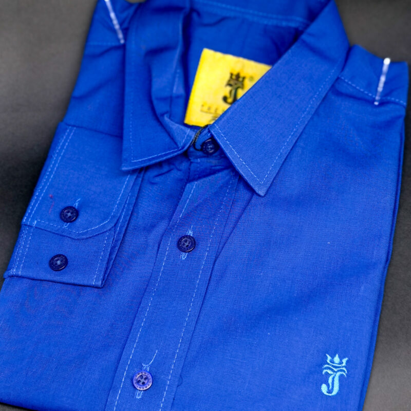 Camisa Azul Premium ML