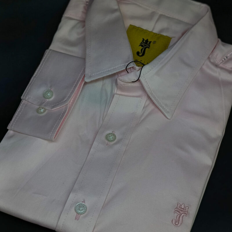 Camisa Acetinada Rosa ML Premium